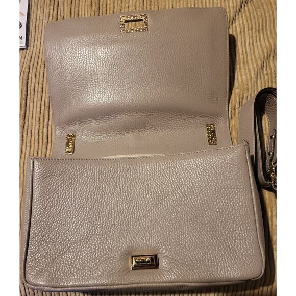 Valentino Alice Taupe leather bag, classic $1095 - Picture 3 of 12